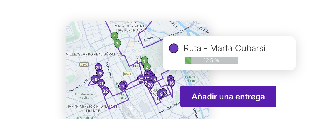Optimización de una ruta de entrega en un mapa con AntsRoute