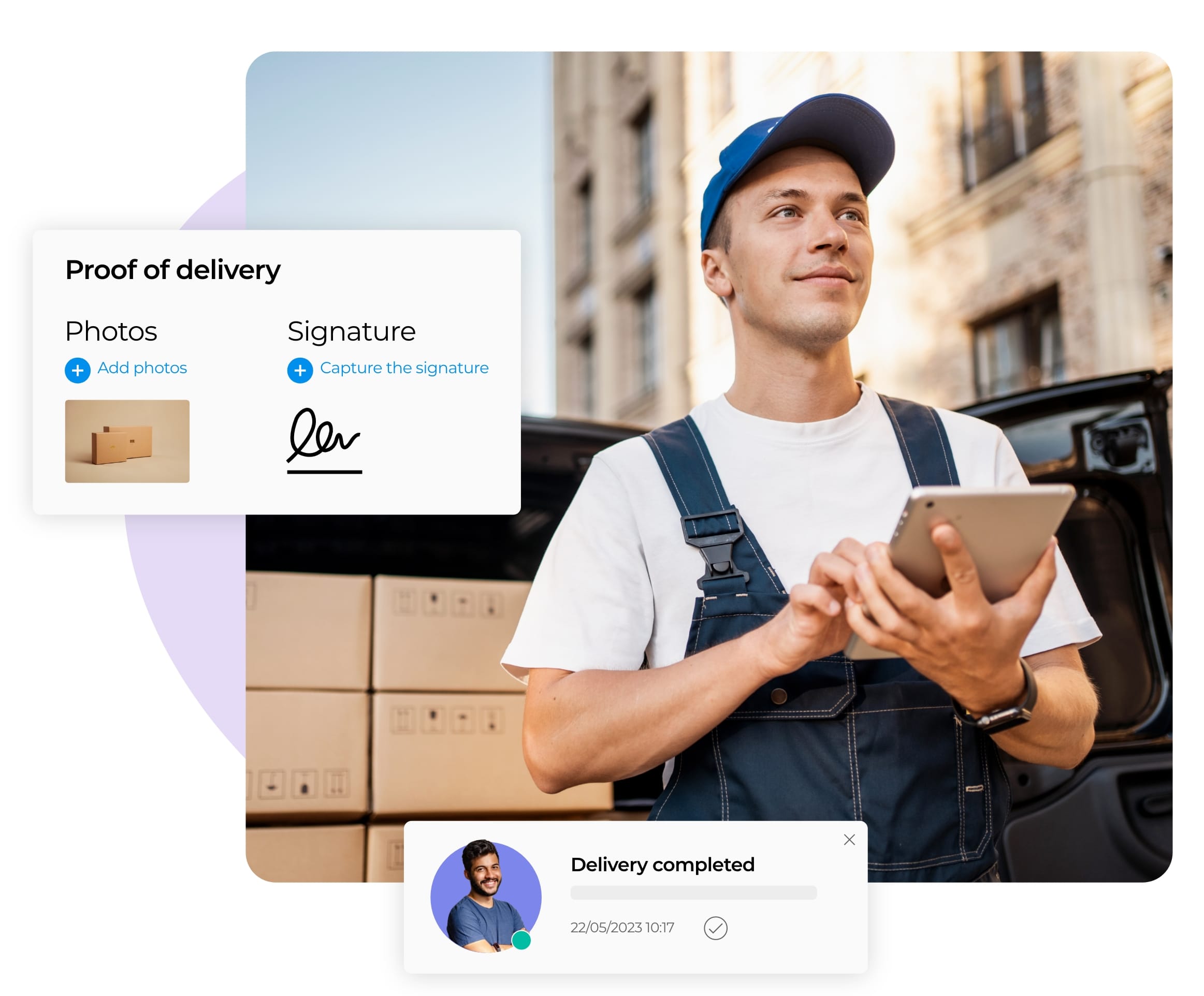 Efficient platform to simplify the daily life of delivery drivers.