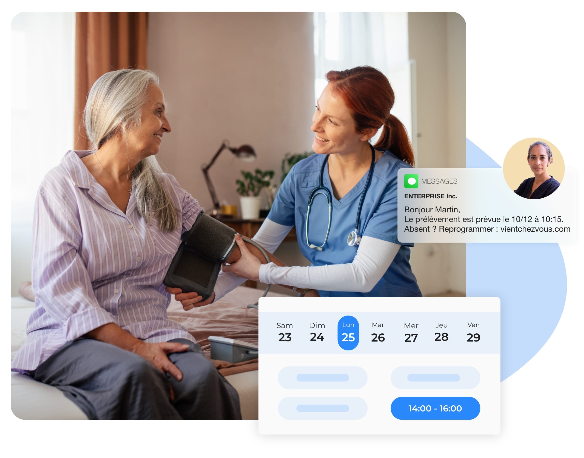 L’interface permet de proposer des soins de qualité aux patients.