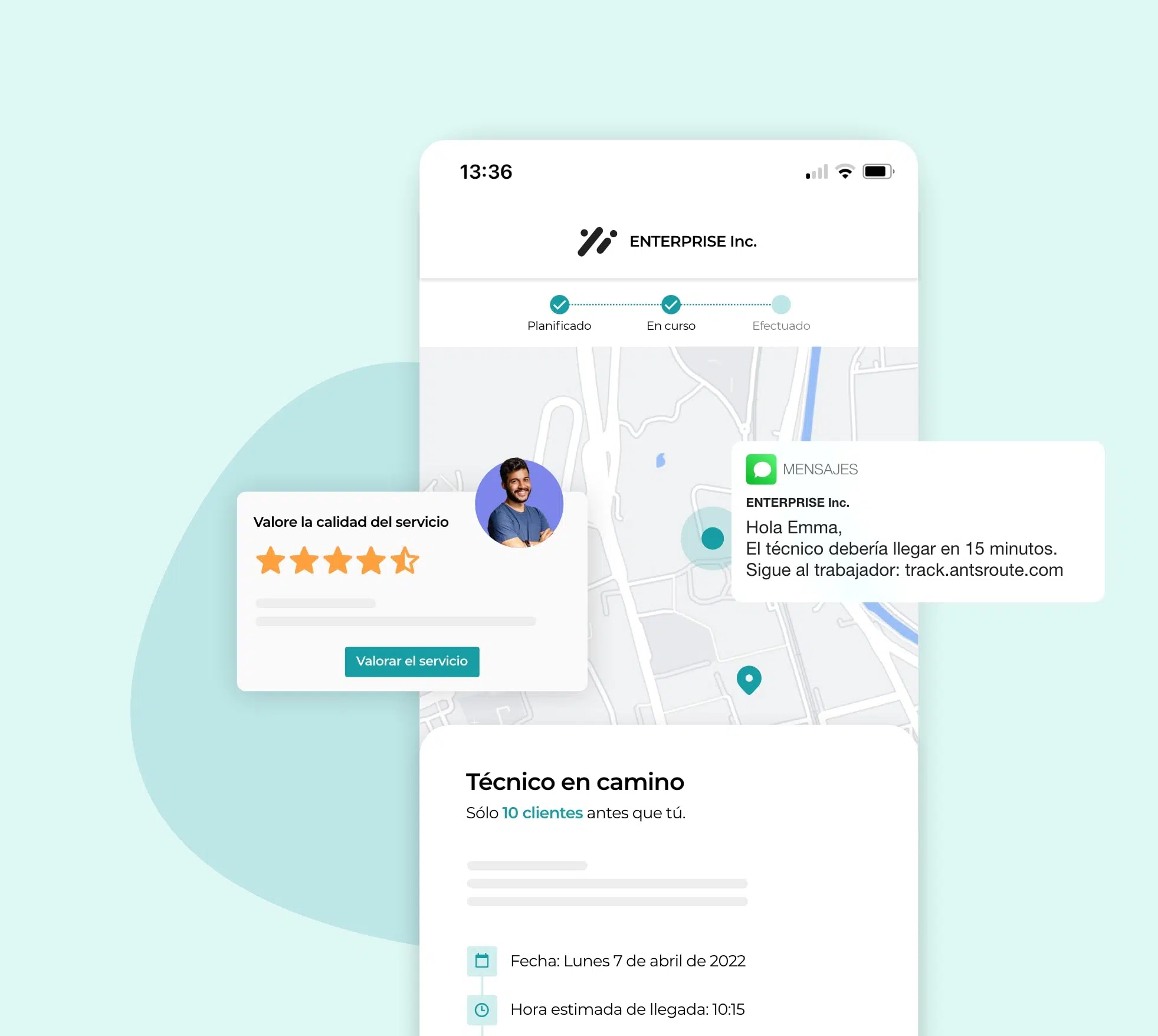 Una plataforma que ofrece a los clientes un servicio de calidad.