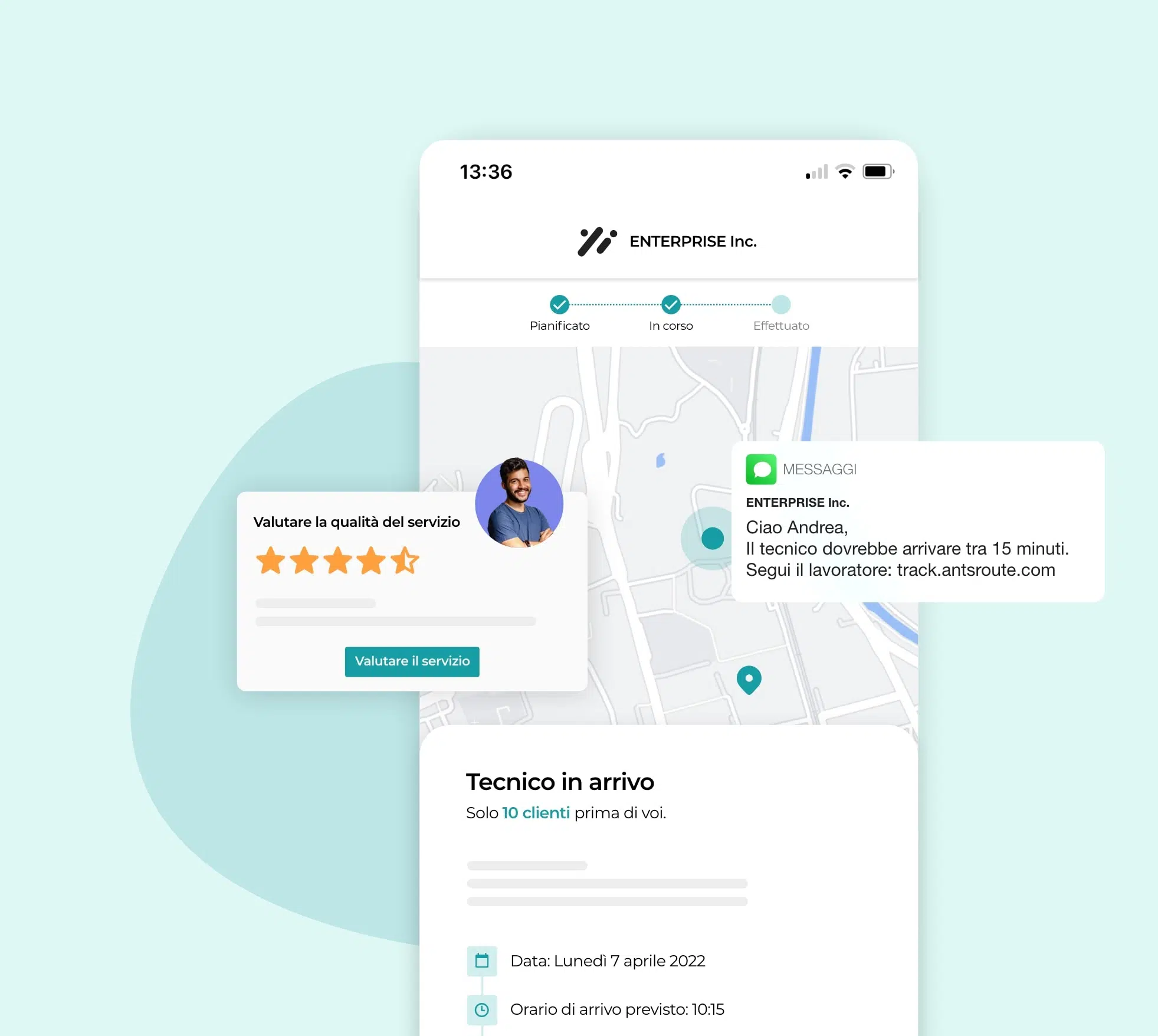 Una piattaforma che offre ai clienti un servizio di qualità.
