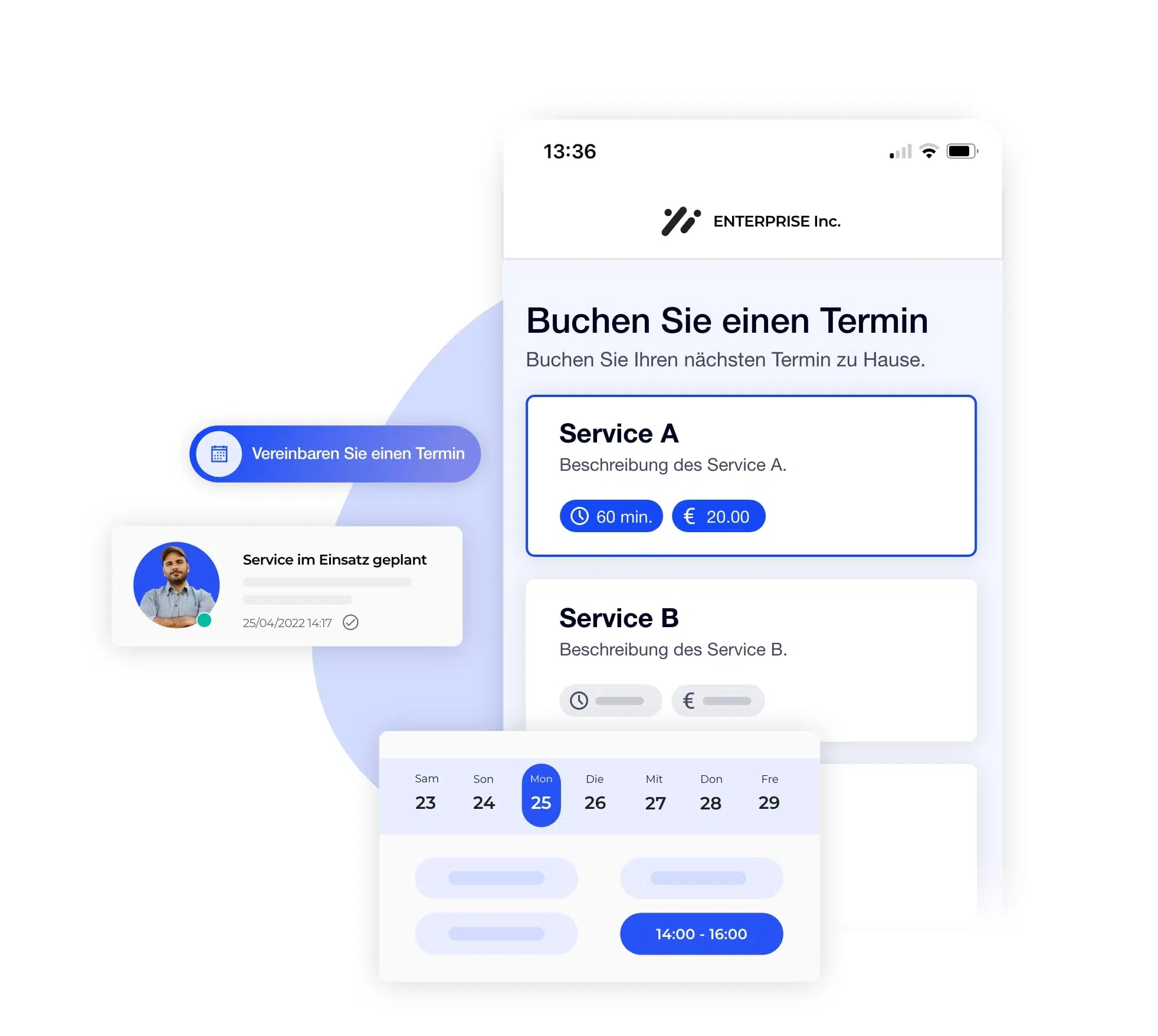 Einen Termin über die Schnittstelle von vientchezvous.com vereinbaren.