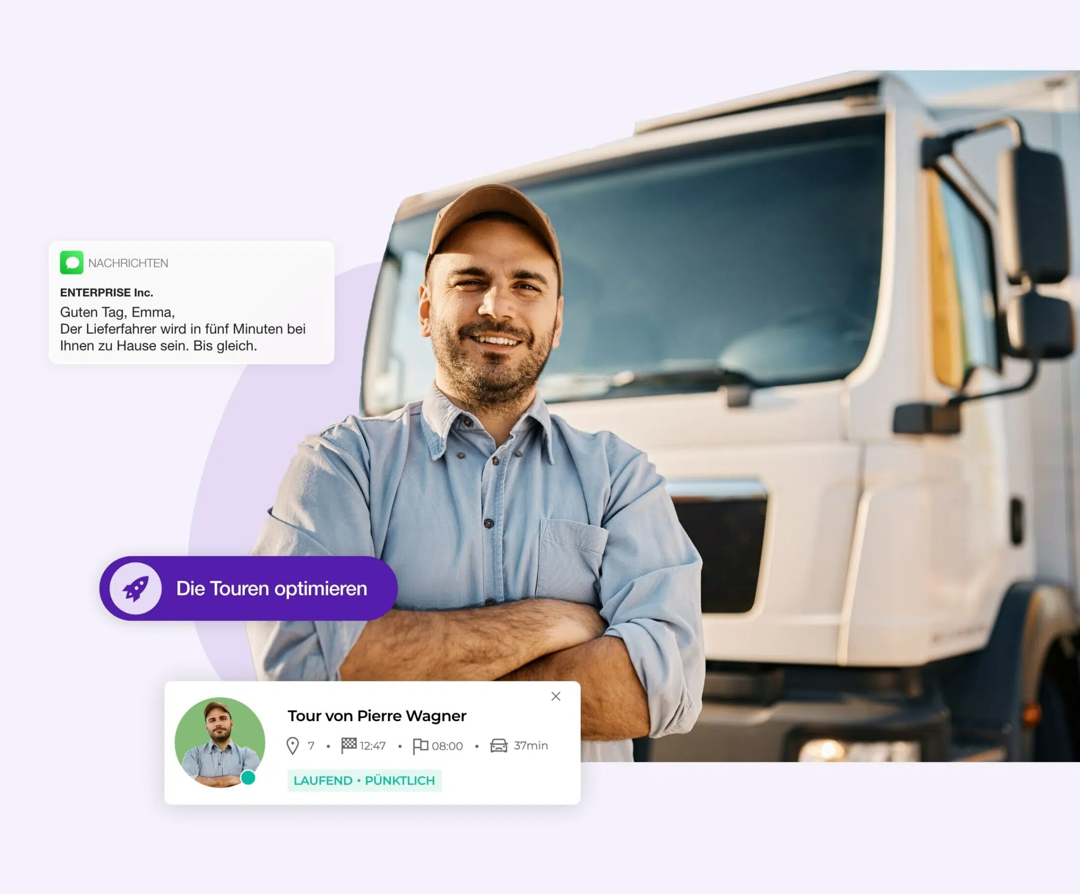Die AntsRoute-Plattform vereinfacht die Verwaltung der Terminpläne von LKW-Fahrern.