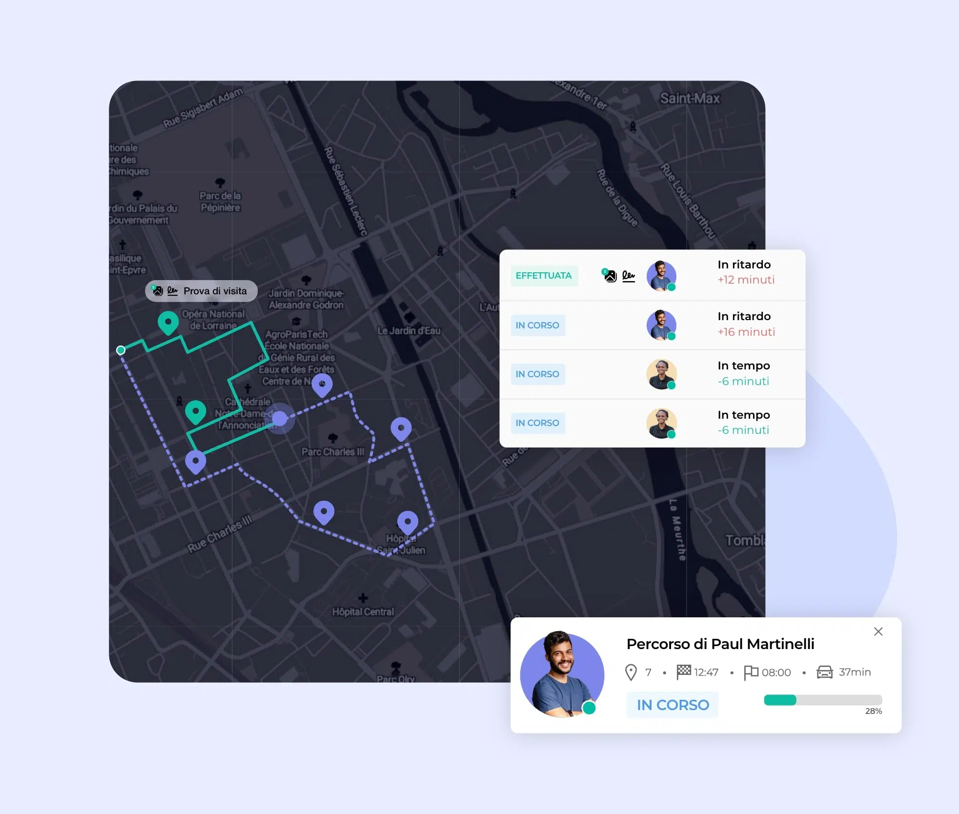 Monitoraggio in diretta degli operatori sul campo con AntsRoute.