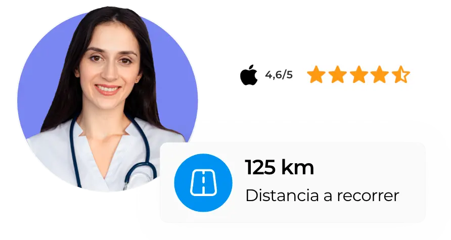 Solución de seguimiento de rutas que permite a las enfermeras visualizar los kilómetros recorridos y optimizar sus desplazamientos
