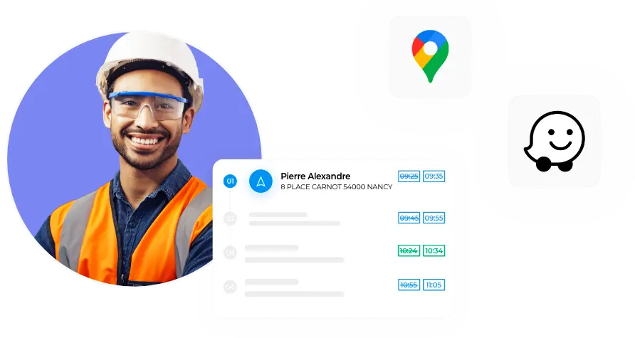 Soluzione di gestione degli interventi che guida i tecnici con checklist di attività e navigazione GPS integrata