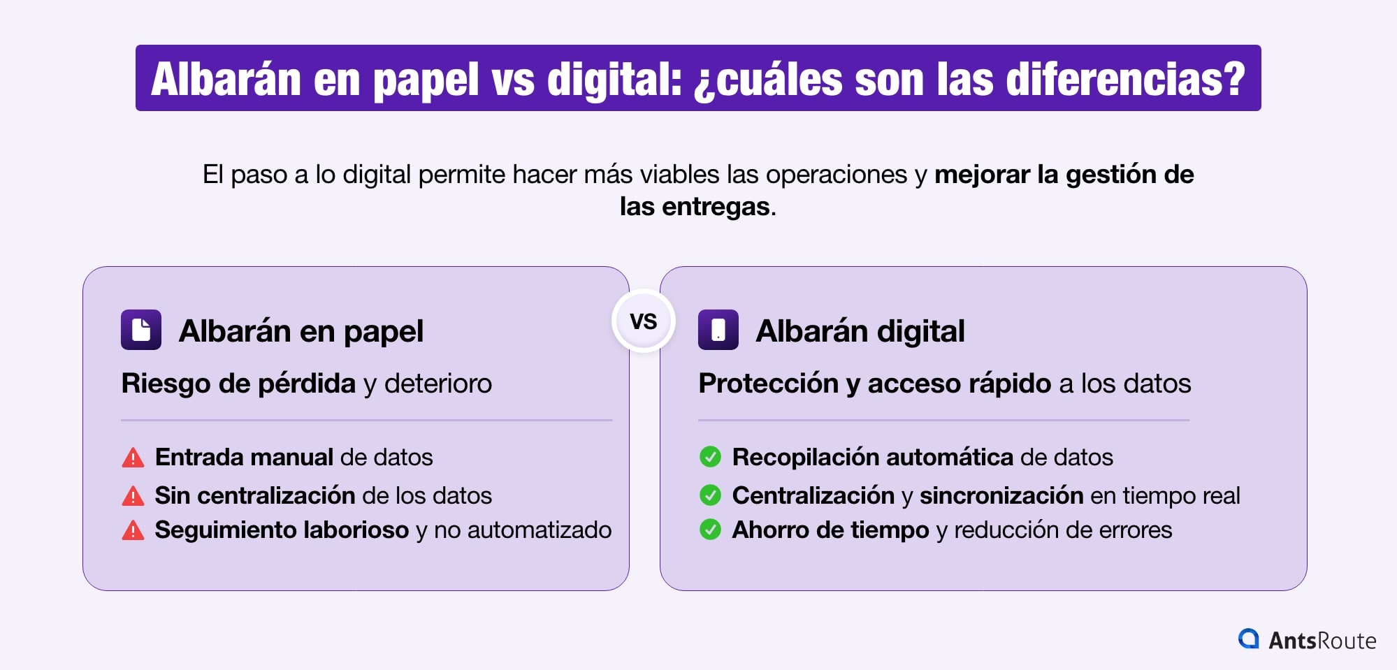 Comparación del albarán en papel y digital: ventajas e inconvenientes