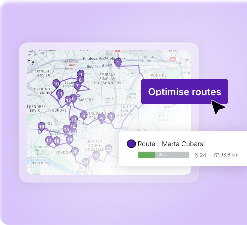 Route optimization for delivery drivers with AntsRoute