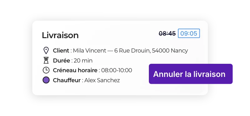 Annulation d’une livraison en cours de tournée avec AntsRoute