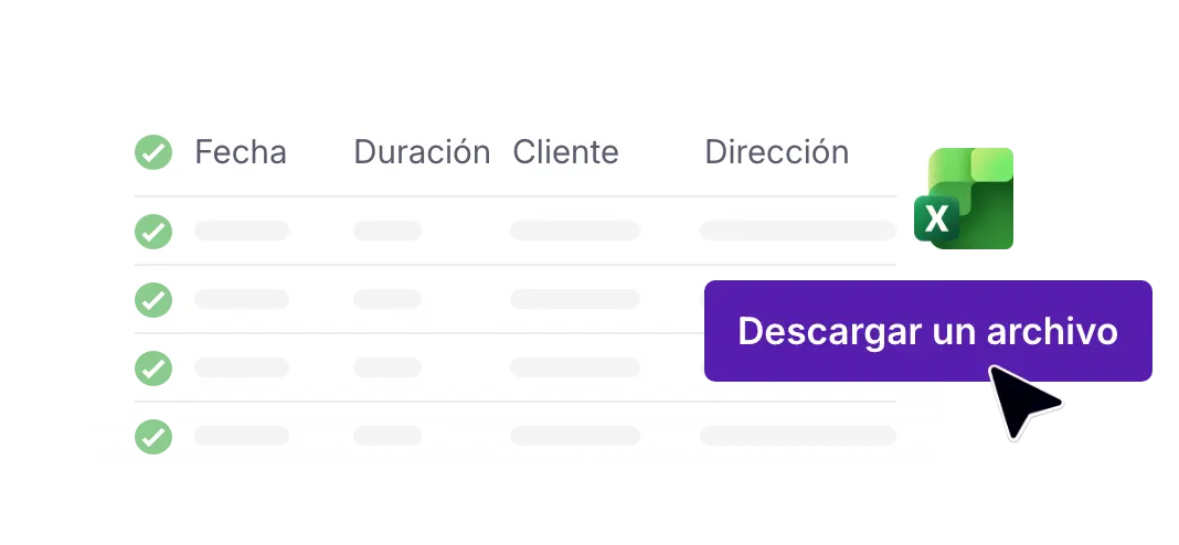 Exportación de rutas de reparto a un archivo Excel con AntsRoute