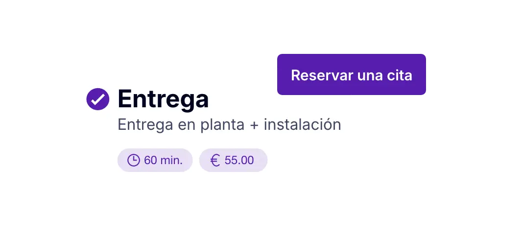 Reserva de una cita online para una entrega con AntsRoute
