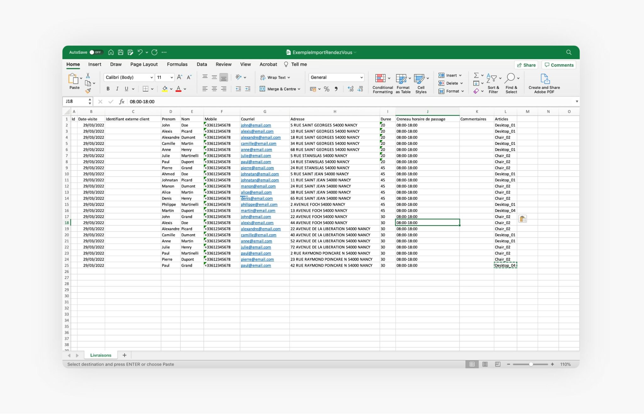 Comment planifier des tournées avec Excel et un logiciel d'optimisation