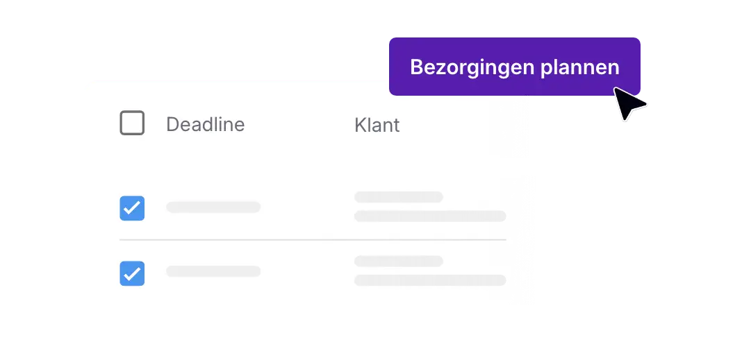 Meerdere leveringen selecteren en plannen in AntsRoute