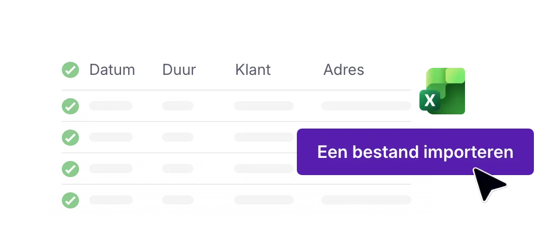 Een Excel-bestand met leveringsgegevens importeren in AntsRoute