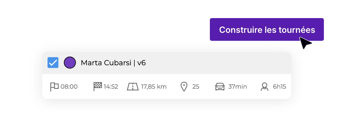 Construction automatique des tournées de livraison avec AntsRoute