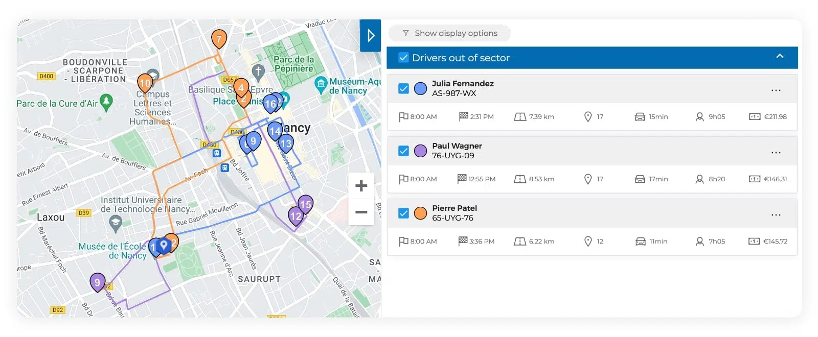 Optimised transportation routes with AntsRoute.